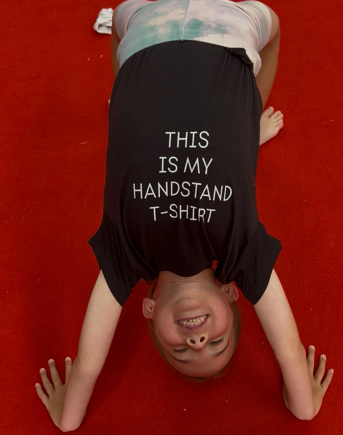 This is my handstand T-shirt. Organic Cotton Kids t-shirt