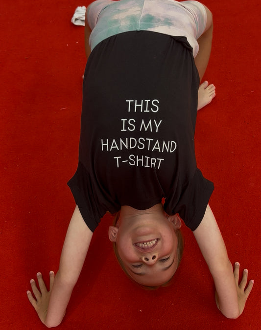 This is my handstand T-shirt. Organic Cotton Kids t-shirt